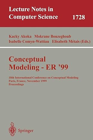 Conceptual Modeling ER 99 1999