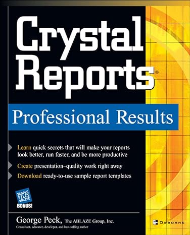 crystal reports professional results 1st edition george peck 0072229519, 978-0072229516