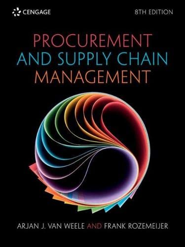 procurement and supply chain management 8th edition arjan van weele , frank rozemeijer 1473779111,