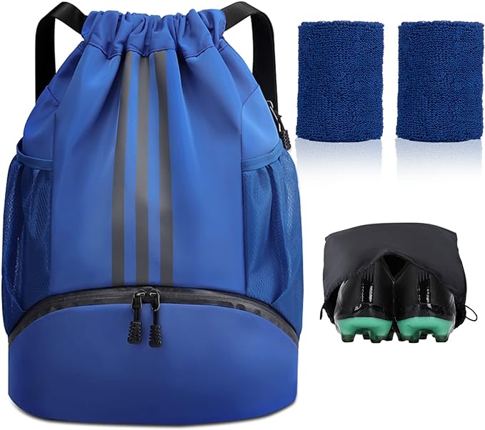 taie hyung soccer and volleyball bag wth ball compartment waterproof with 2 wristbands  ‎taie hyung