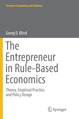the entrepreneur in rule based economics theory empirical practice and policy design 1st edition georg d.