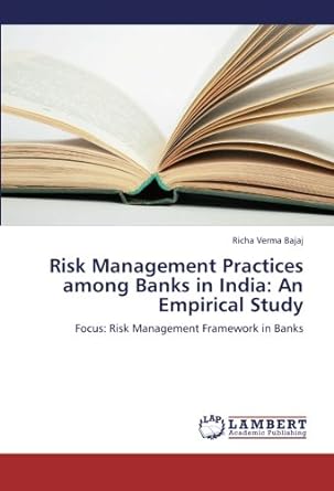 risk management practices among banks in india an empirical study focus risk management framework in banks