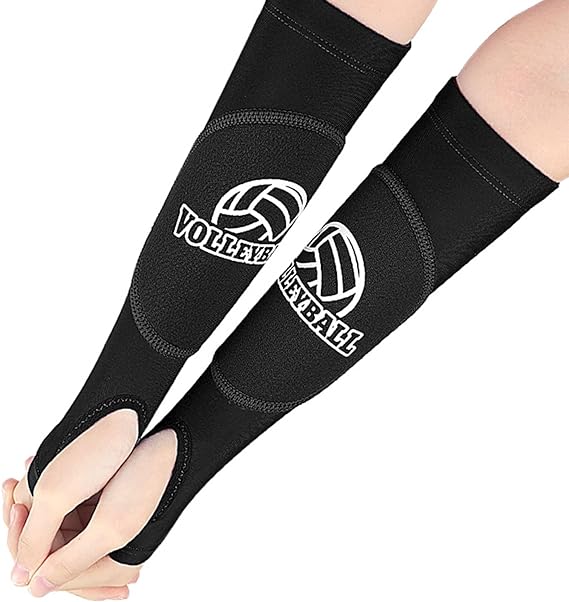 hautllaif volleyball arm sleeves upf 50+ non slip forearm sleeves with protection pad  hautllaif b0ckmtmc2v