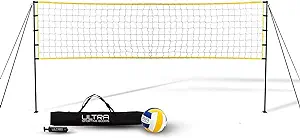 ultra sporting goods volleyball net includes 32x3 feet regulation size net 8 5  ultra sporting goods