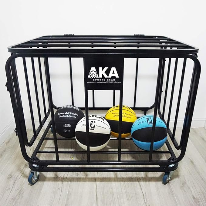aka sports ball equpment cart ball storage for soccer volleyball football capacity over 25  ‎aka sports