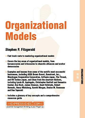 organizational models 1st edition stephen p. fitzgerald 1841122416, 9781841122410