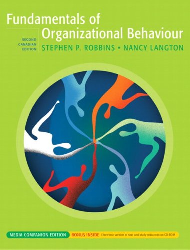 fundamentals of organizational behavior 2nd edition stephen p. robbins , nancy langton 0131228161,