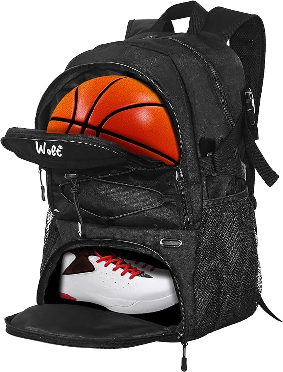 wolt volleyball backpack large sports bag with separate ball holder and shoes compartment mz21066 wolt
