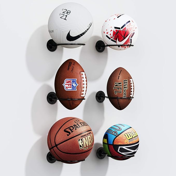 s suchek basketball wall mount ball holder for basketball soccer ball volleyball football rugby  ?s suchek