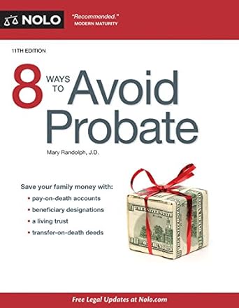 8 ways to avoid probate 11th edition mary randolph jd 1413322778, 978-1413322774