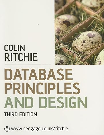 database principles and design 3rd edition colin ritchie 1844805409, 978-1844805402