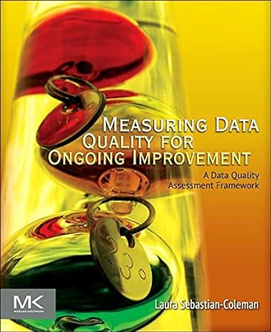 measuring data quality for ongoing improvement a data quality assessment framework 1st edition laura