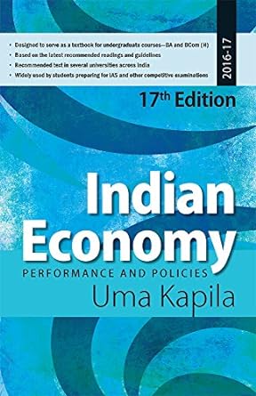 indian economy performance and policies 17th edition uma kapila 9332703760, 978-9332703940