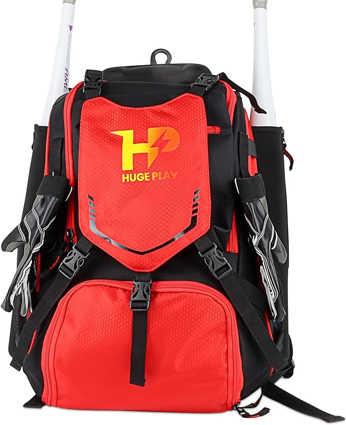huge play baseball backpack unisex bat bag for baseball softball and equipment and gear  ‎huge play hp