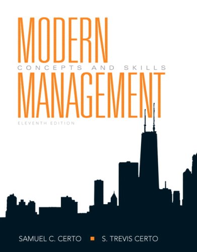 modern management concepts and skills 11th edition samuel c. certo 0136010164, 9780136010166