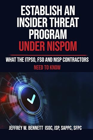 establish an insider threat program under nispom what the itpso fso and nisp contractors need to know 1st