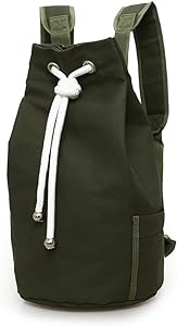 phezen canvas large capacity durable basketball volleyball storage backpack army green bag  phezen b0clt9m9vw