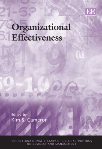 organizational effectiveness 1st edition kim s. cameron 1848441908, 9781848441903