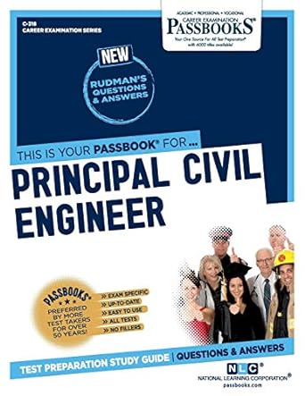 principal civil engineer passbooks 1st edition national learning corporation 1731803184, 978-1731803184
