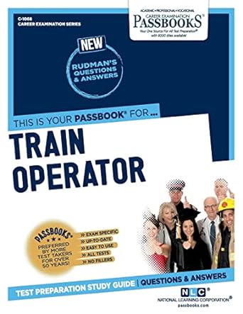 train operator passbooks 1st edition national learning corporation 1731810687, 978-1731810687