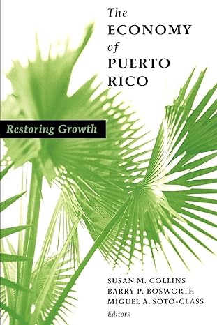 the economy of puerto rico restoring growth 1st edition susan collins ,barry p. bosworth ,miguel soto-class