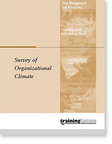 survey of organizational climate 1st edition training house staff 0874255279, 9780874255270