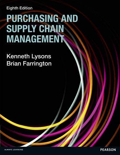 purchasing and supply chain management 8th edition kenneth lysons , brian farrington 0273723685, 9780273723684