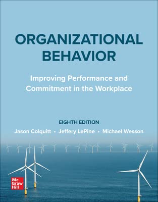 connect code for organizational behavior improving performance and commitment in the workplace 8th edition