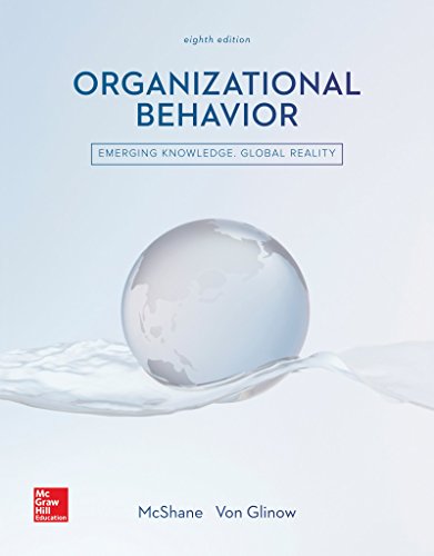 organizational behavior 8th edition steven mcshane ,  mary ann von glinow 1260152715, 9781260152715