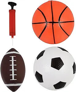 toyandona 4 sets elastic inflatable ball basketball toys toy for kids  ?toyandona b0cj9y6x3t