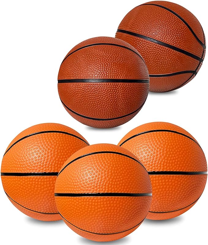 botabee 5 rubber mini basketball perfect for mini hoop basketball bundle  ‎botabee b0b911wrb7
