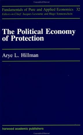 the political economy of protection 1st edition arye hillman 3718648733, 978-3718648733