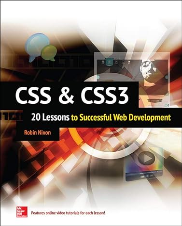 css and css3 20 lessons to successful web development 1st edition robin nixon 0071849963, 978-0071849968