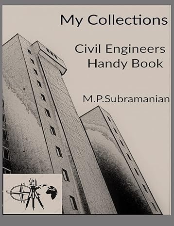 my collections civil engineers handy book 1st edition m p subramanian 979-8705553006