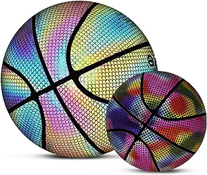 wddh reflective basketball size 7 holographic glowing for night game  ?wddh b0bqmlmh9j