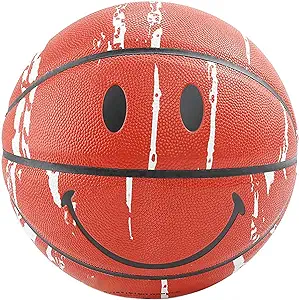 shengy no 7 smiling face graffiti basketball pu leather wear resistant good grip for indoor and outdoor 