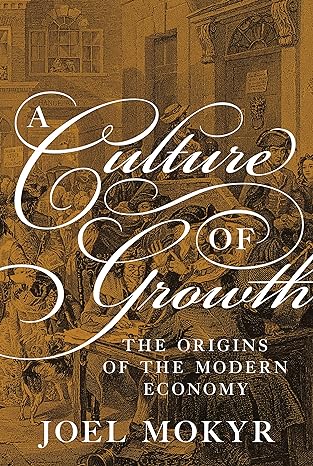 a culture of growth the origins of the modern economy 1st edition joel mokyr 0691180962, 978-0691180960