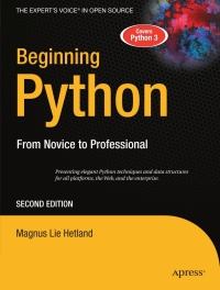 beginning python from novice to professional 2nd edition magnus lie hetland 1590599829, 9781590599822