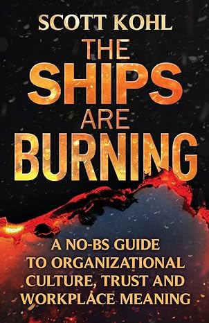 The Ships Are Burning A No Bs Guide To Organizational Culture Trust And Workplace Meaning