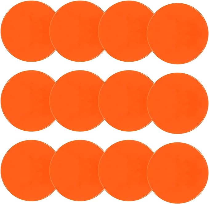 ‎generic ziece spot markers rubber floor dots 9inch non slip flat cones for soccer basketball sports 