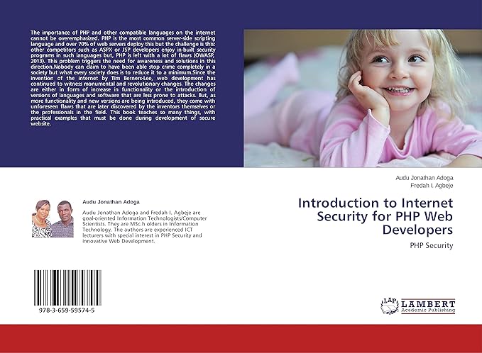 introduction to internet security for php web developers php security 1st edition audu jonathan adoga ,fredah