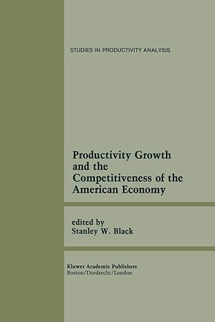 productivity growth and the competitiveness of the american economy a carolina public policy conference