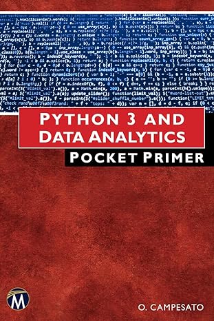 python 3 and data analytics pocket primer 1st edition oswald campesato 1683926544, 978-1683926542