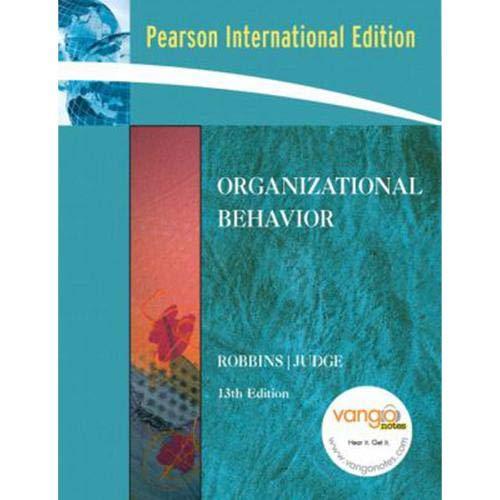 organizational behavior 13th edition stephen robbins 8120335651, 9788120335653