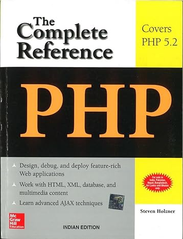 the complete reference php 1st edition steven holzner 0070223629, 978-0070223622