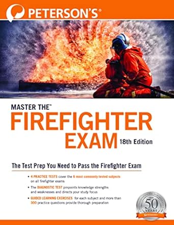 master the firefighter exam the test prep you need to pass the firefighter exam 18th edition petersons