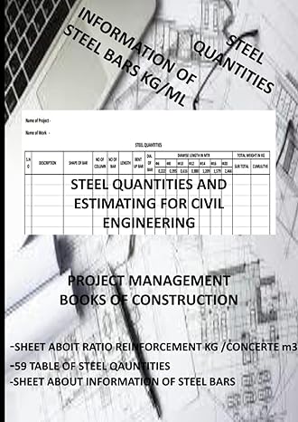 steel quantities and estimating for civil engineering project management books of construction 1st edition