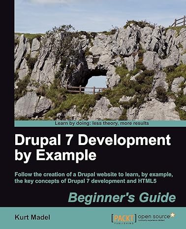 drupal 7 development by example beginners guide 1st edition kurt madel 1849516804, 978-1849516808