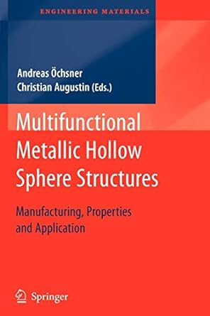 multifunctional metallic hollow sphere structures manufacturing properties and application 1st edition