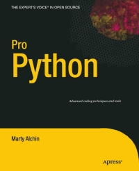 pro python 1st edition marty alchin 1430227575, 9781430227571